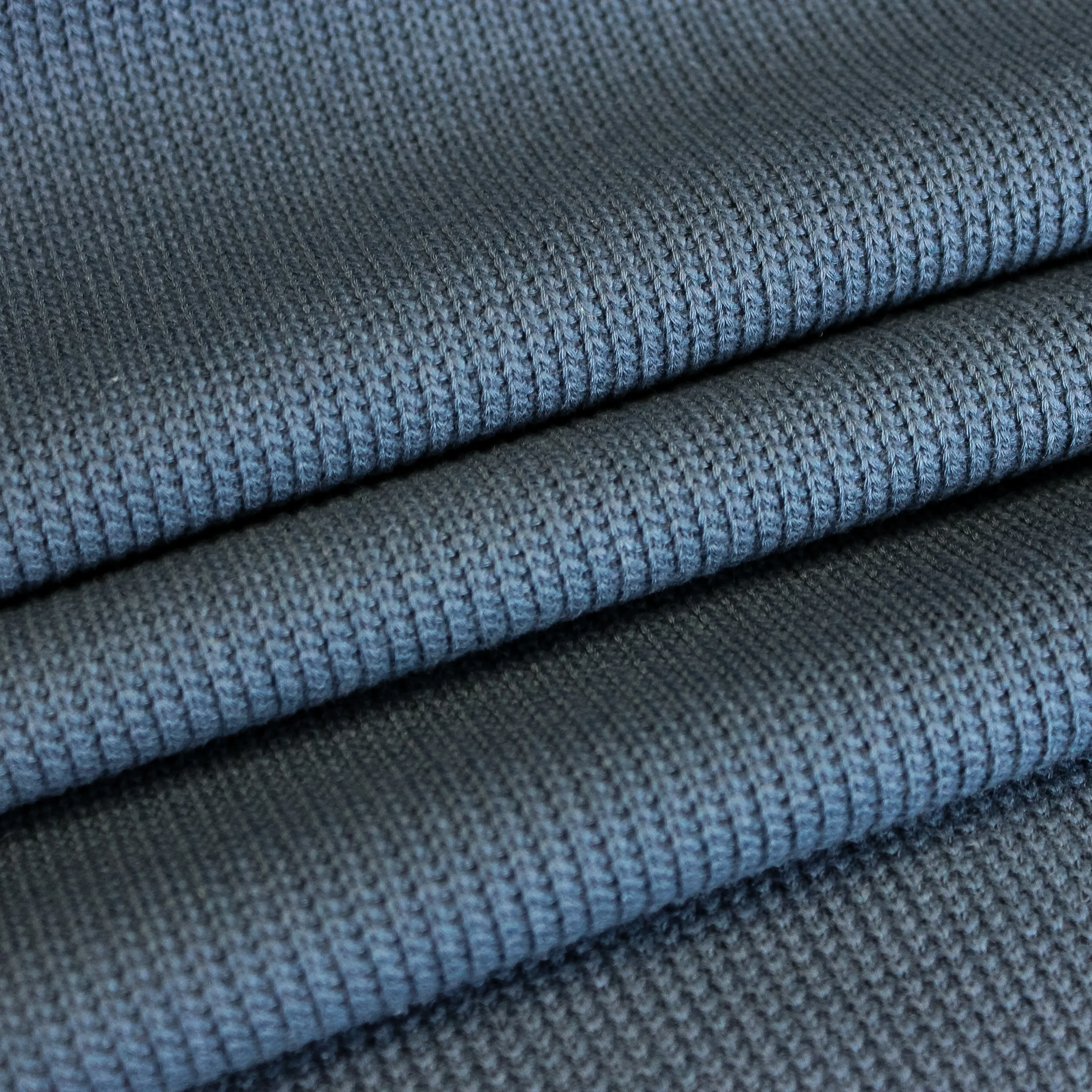 Gebreide stof 'Cable Miami' - Donkerblauw